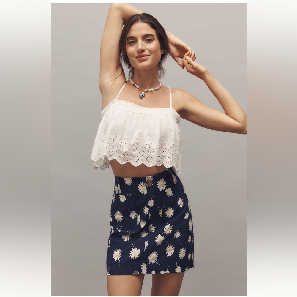 Anthropologie The Colette Mini Skirt by Maeve Size M NWT